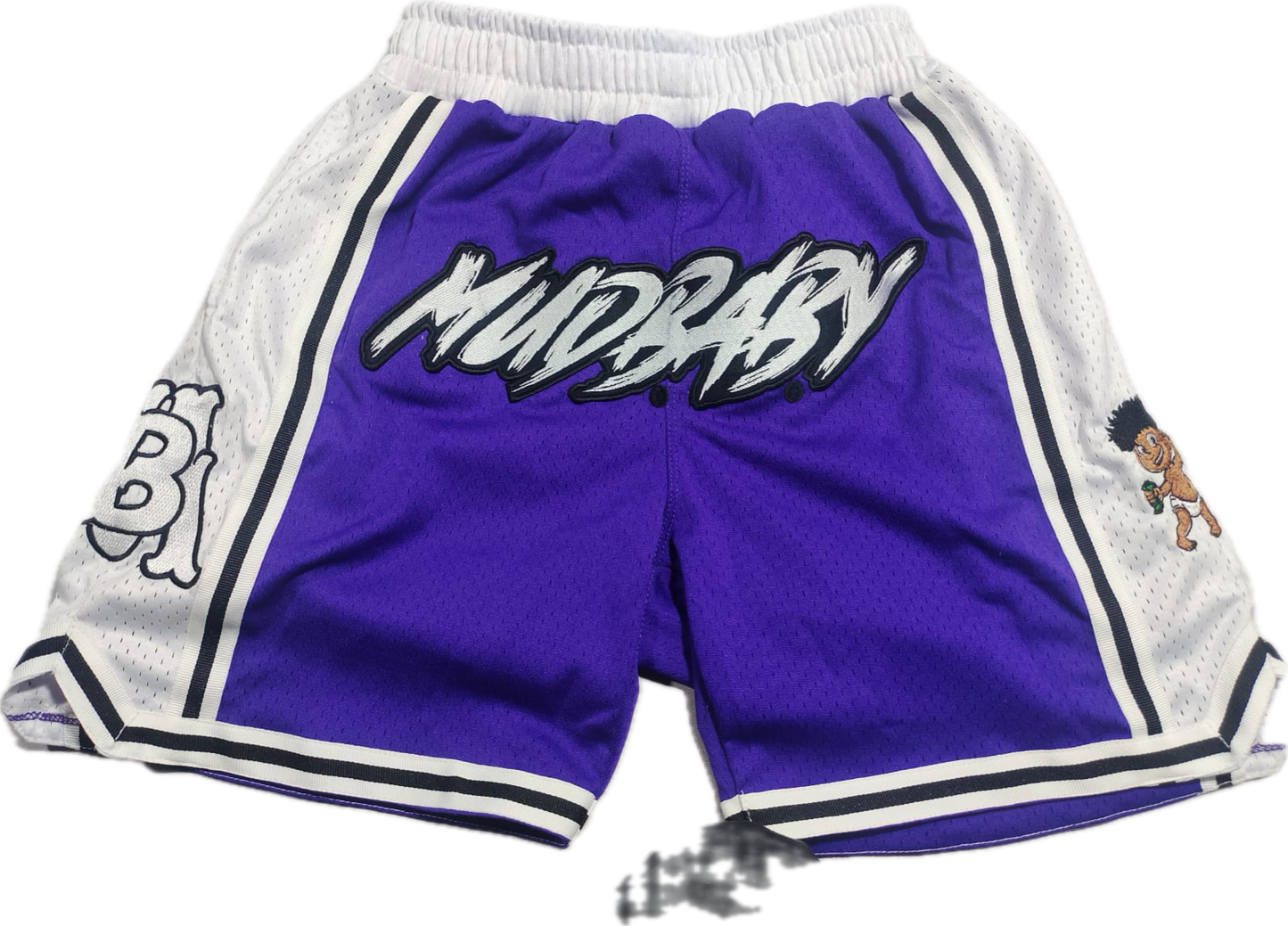 Purple Mud baby basketball shorts