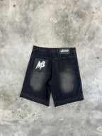 Black Jean shorts