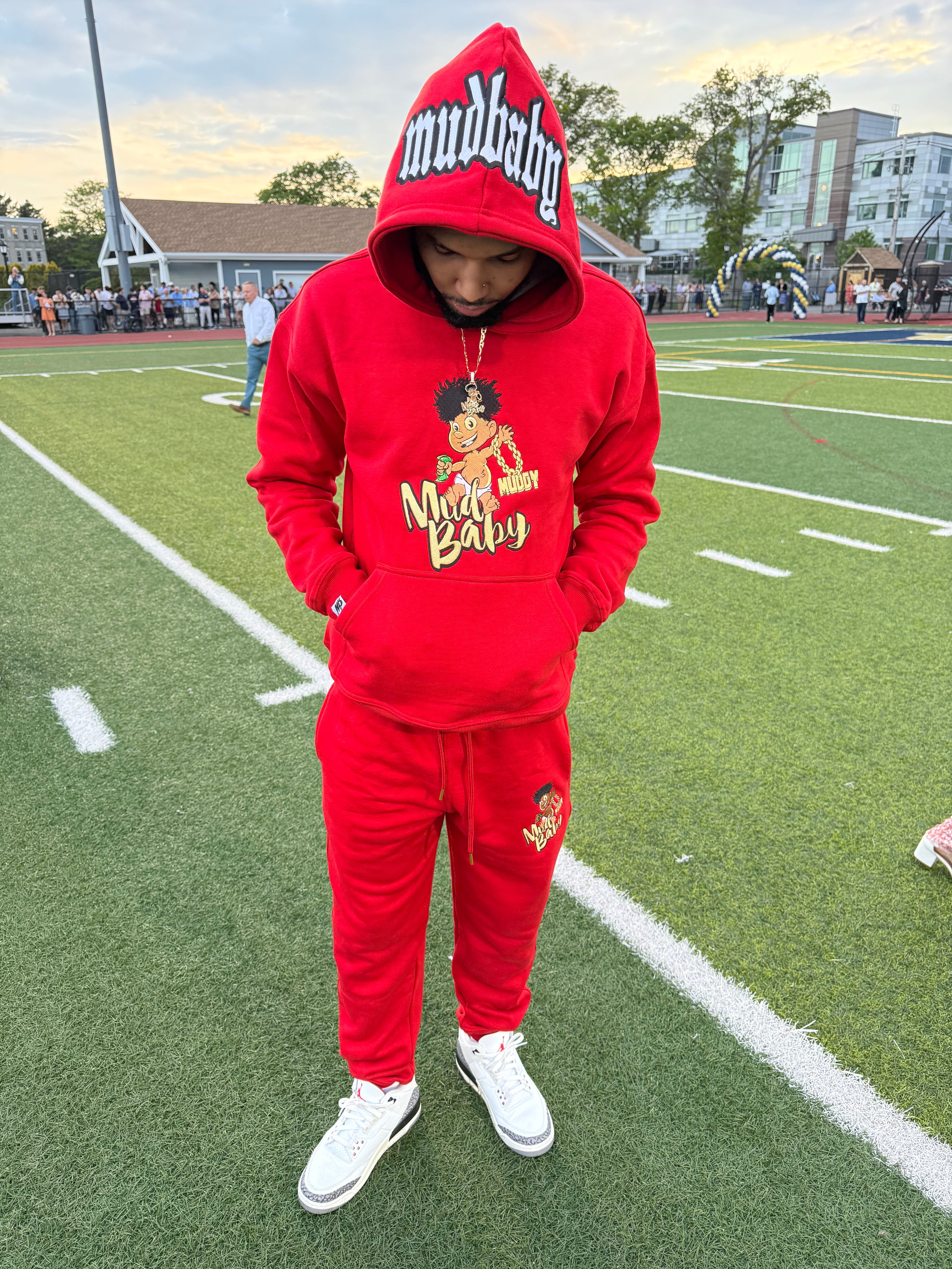 Red Mudbaby jogger sets