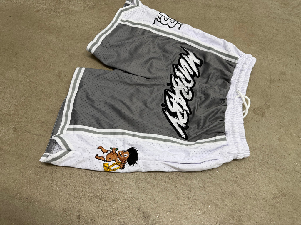 Grey Mud baby basketball shorts