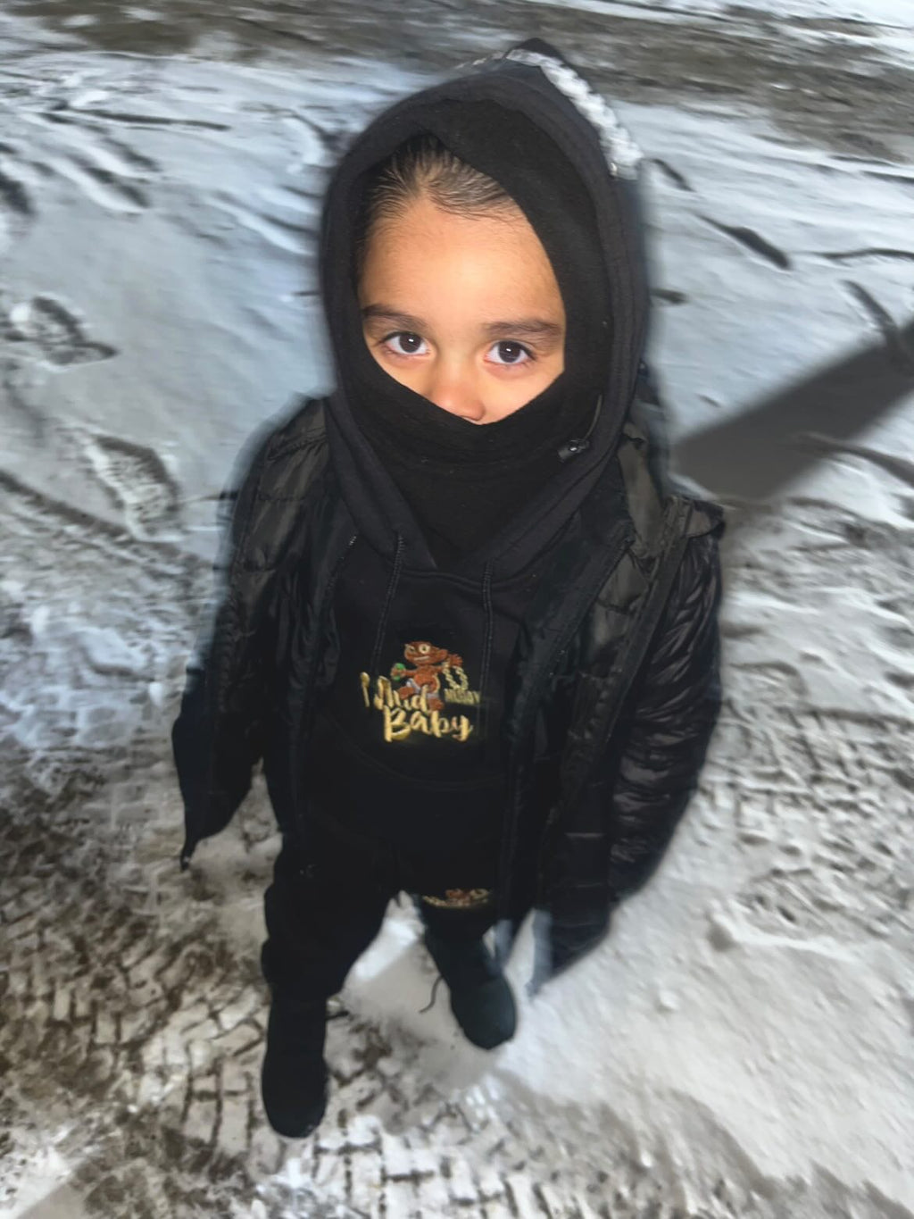 Kids black jogger set