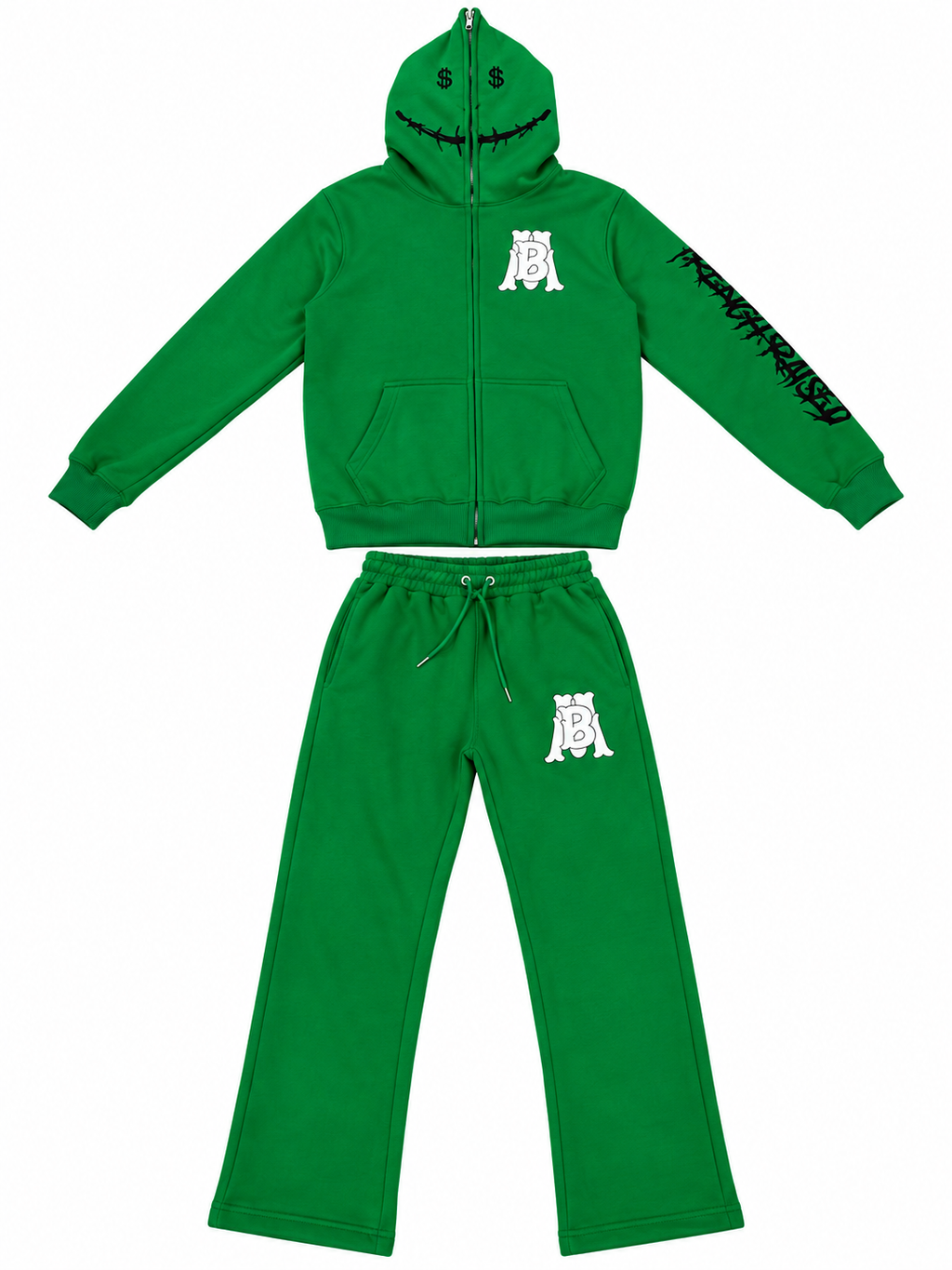 Green Mudbaby full zip set - PRE ORDER