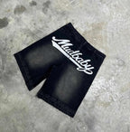 Black Jean shorts
