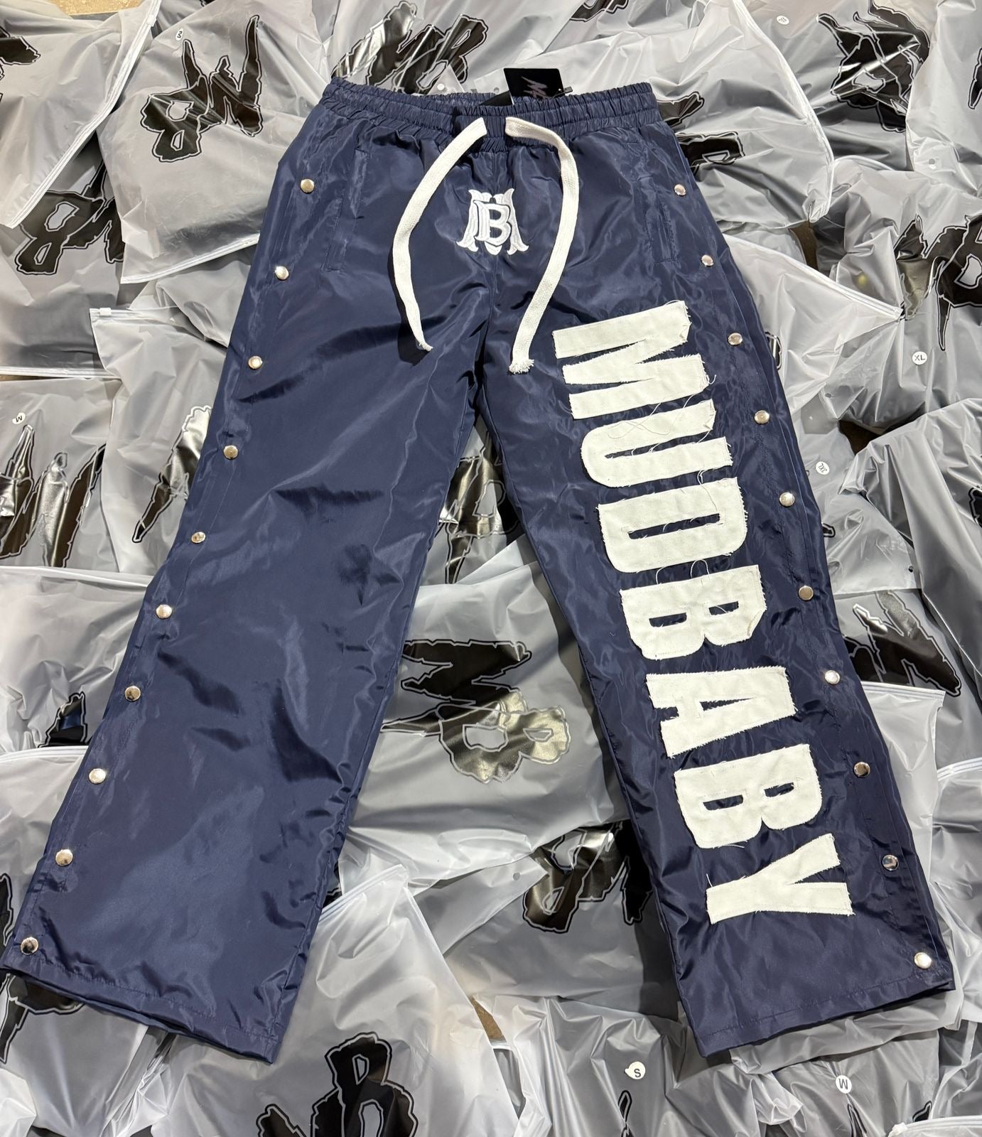Nylon navy bottoms
