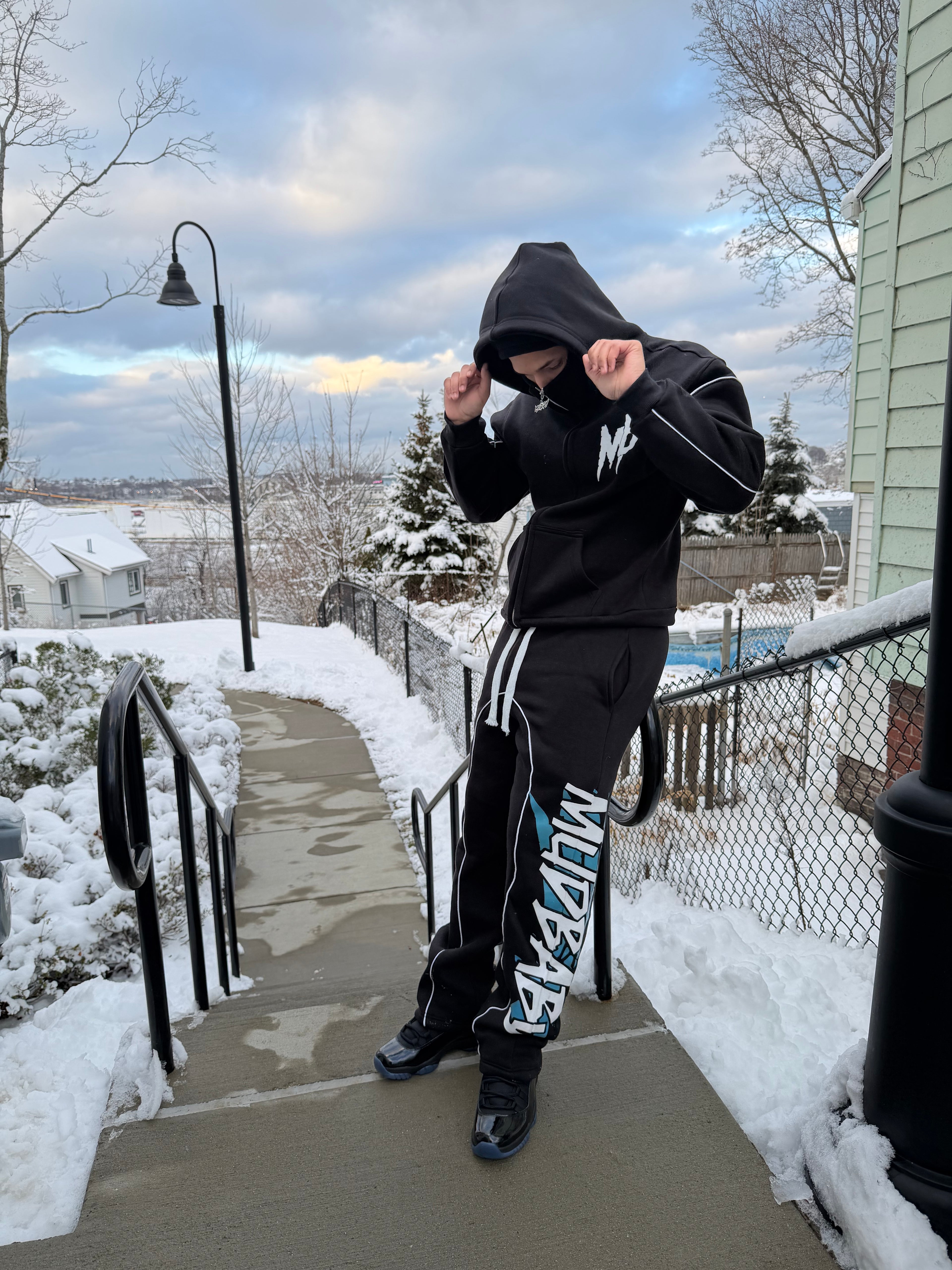 Double hood ski mask set