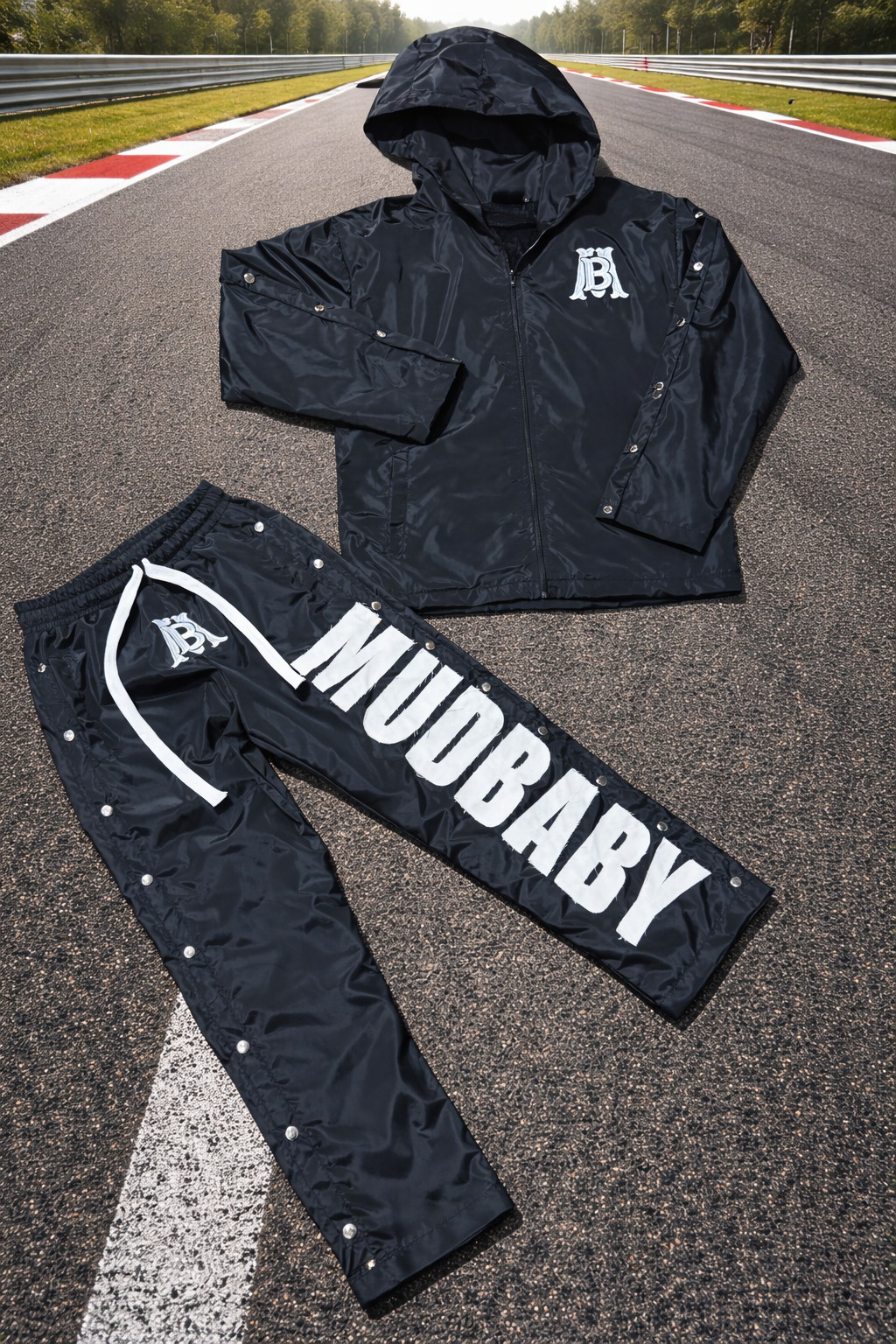 Black nylon set