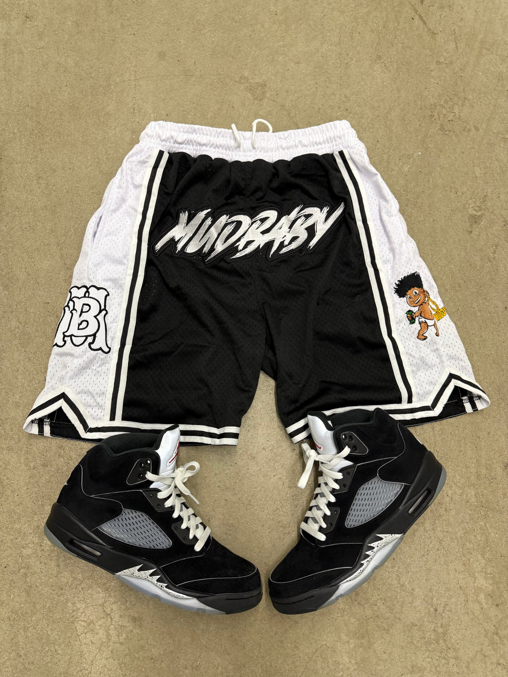 Black Mud baby basketball shorts
