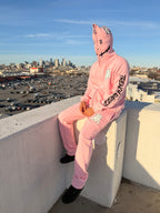 Mudbaby pink zip up set