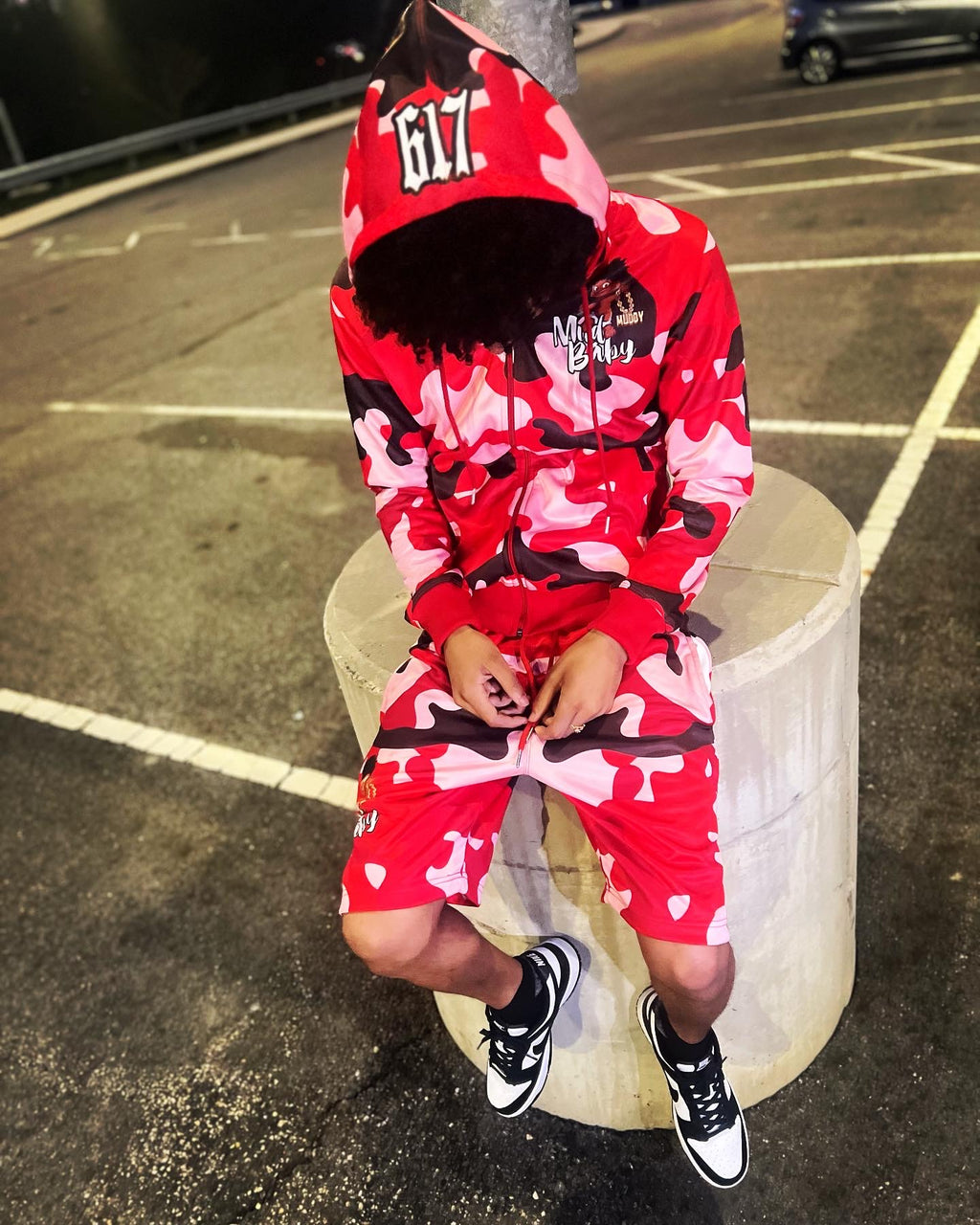 Red Mud baby OTM short sets