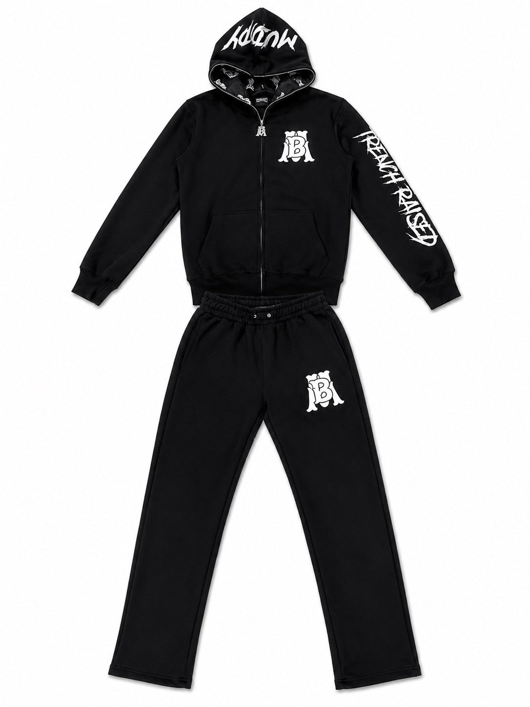 Black Mudbaby full zip set