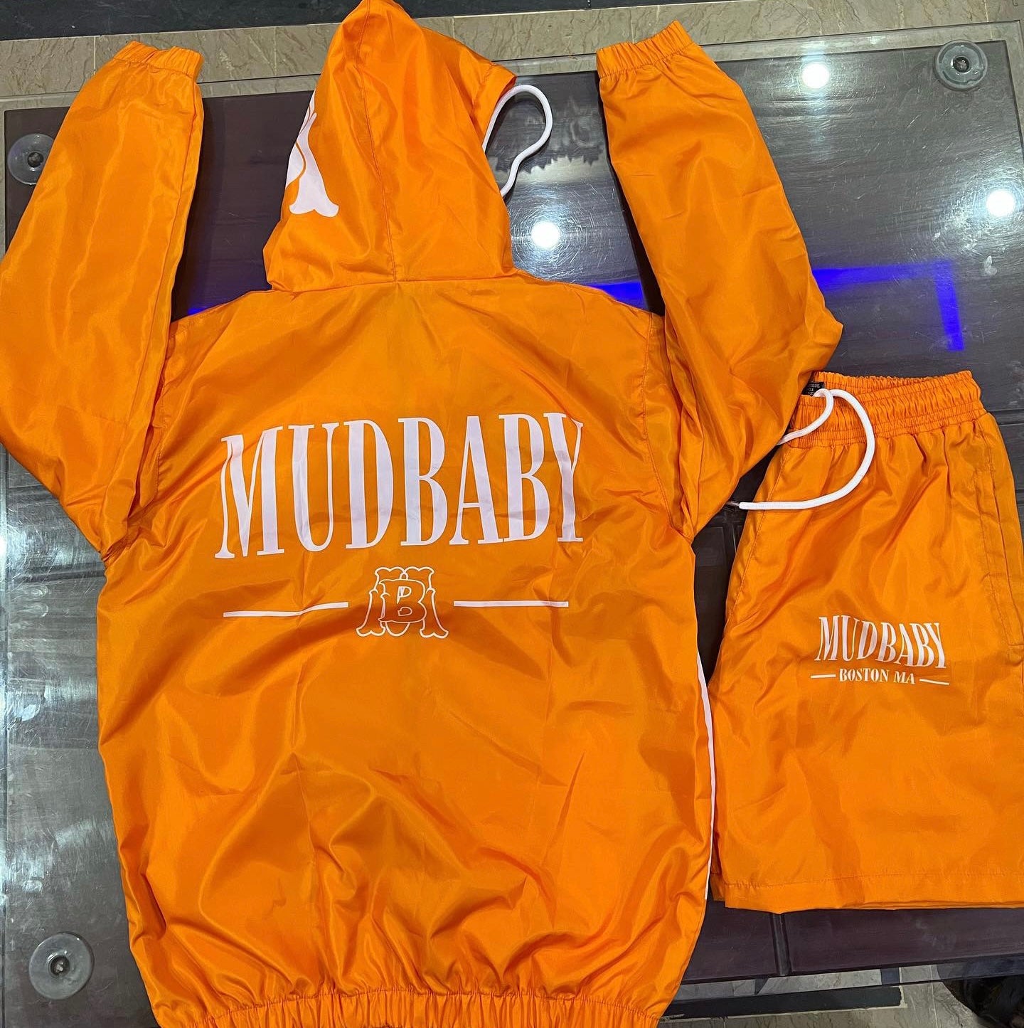 Mud baby windbreaker short sets