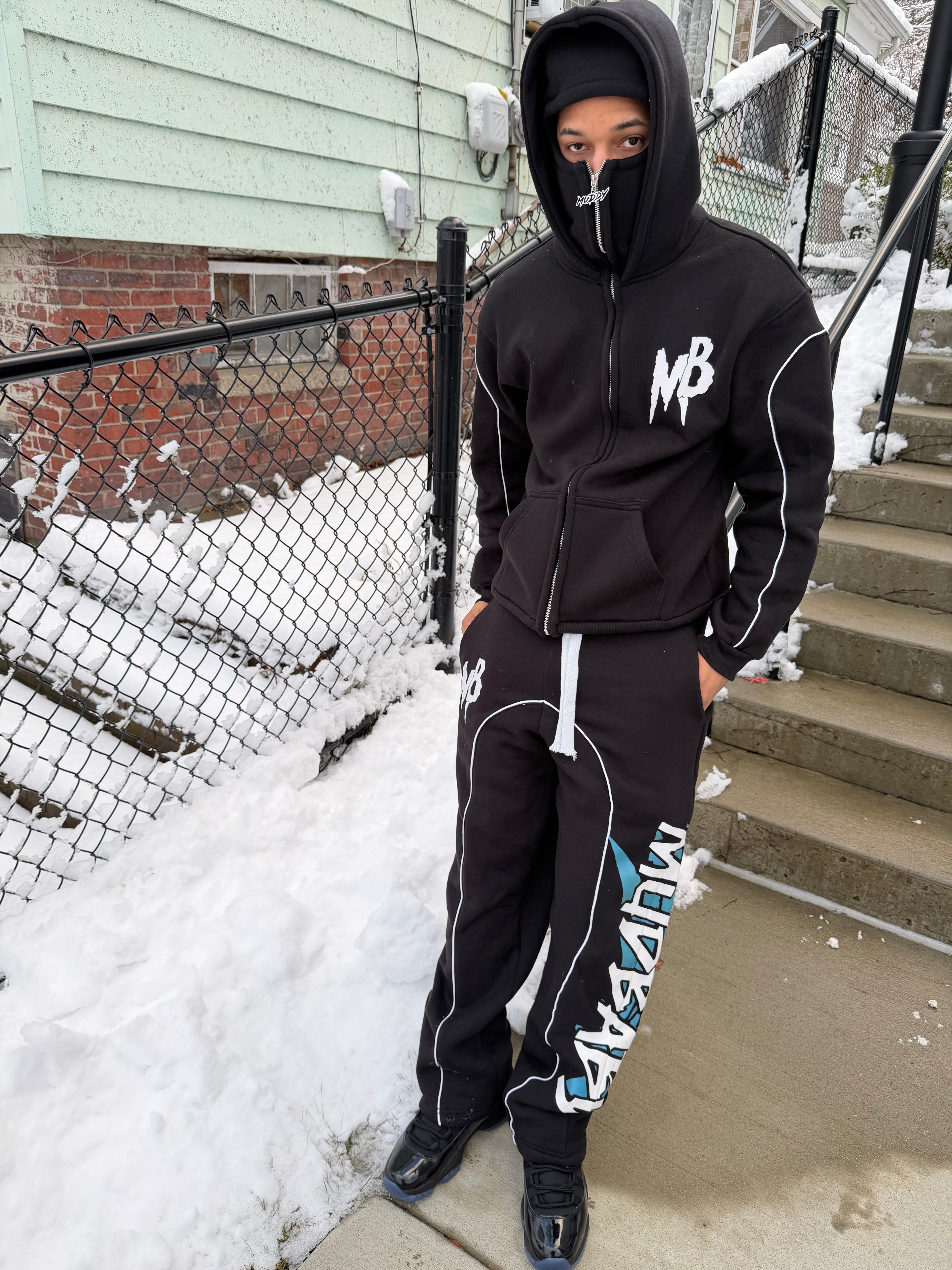 Double hood ski mask set