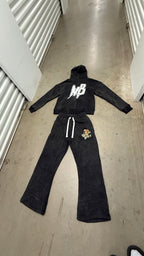 Black Mudbaby logo acid wash set
