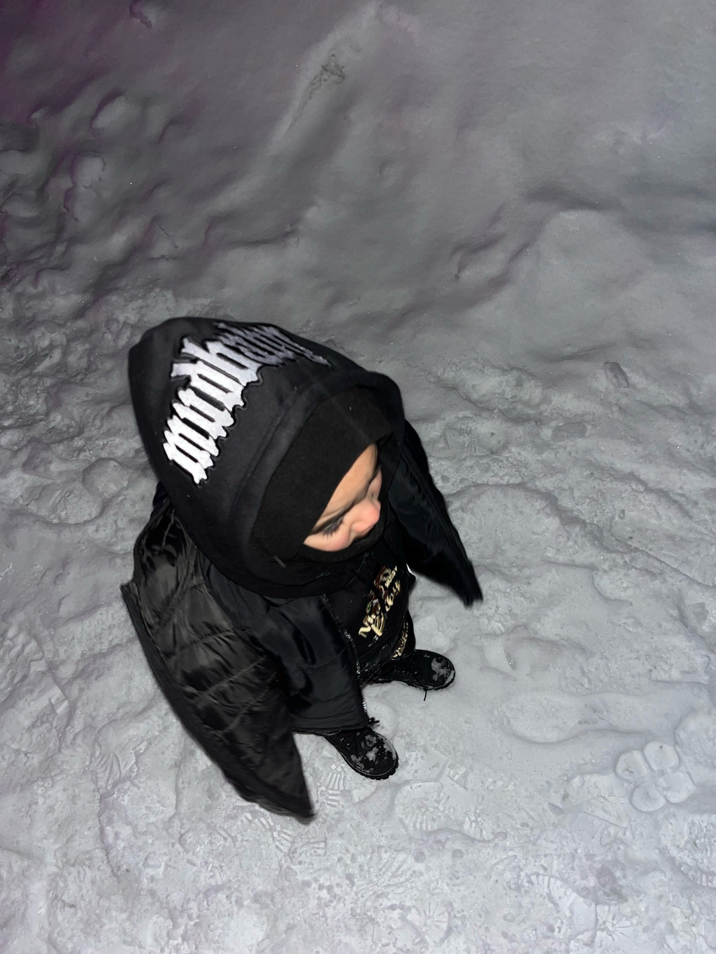 Kids black jogger set