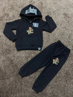 Kids black jogger set