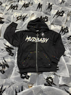 Black Mudbaby colorful rhinestones hoodie