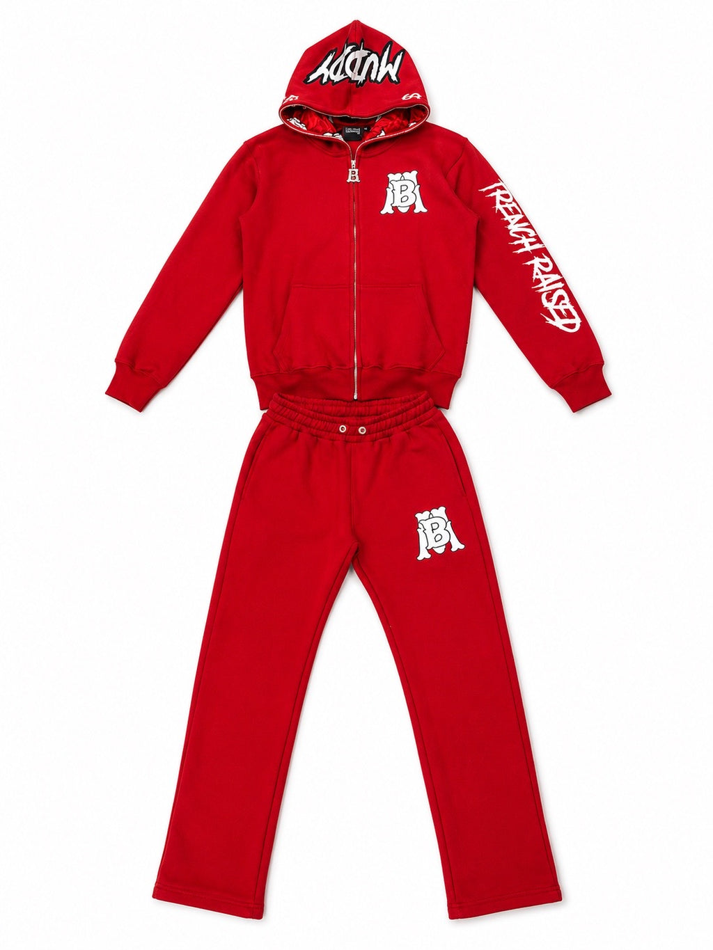 Red Mudbaby full zip set