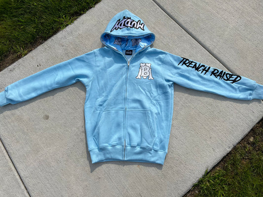 Unc blue Mud Baby Zip- Up