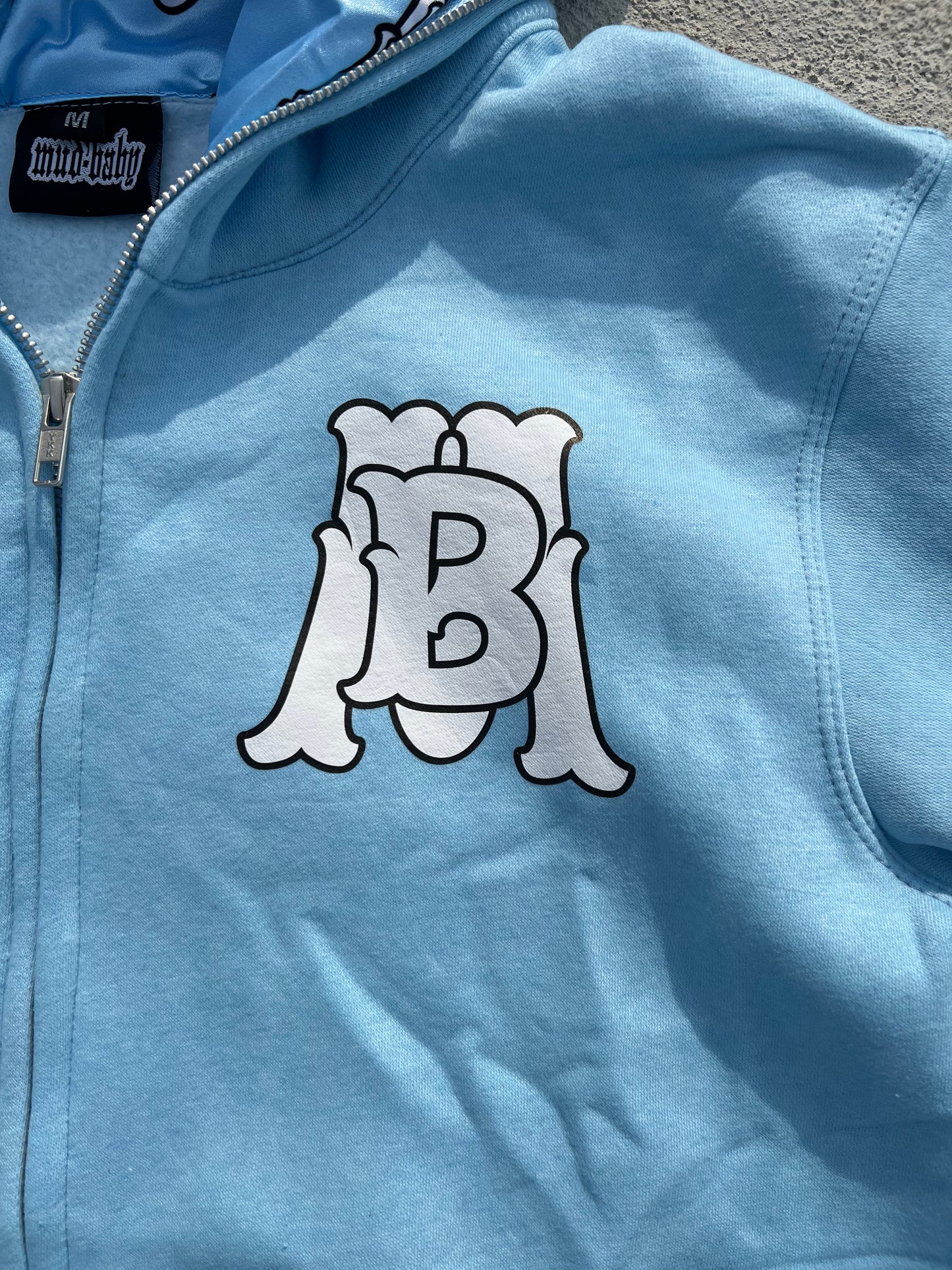 Unc blue Mud Baby Zip- Up