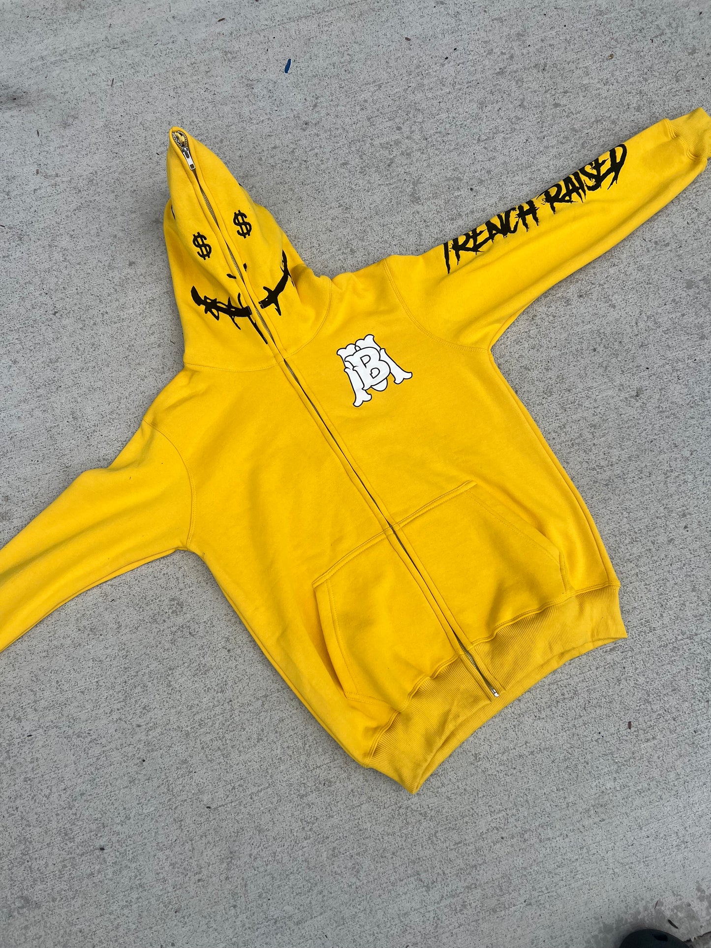 yellow mud baby zip up