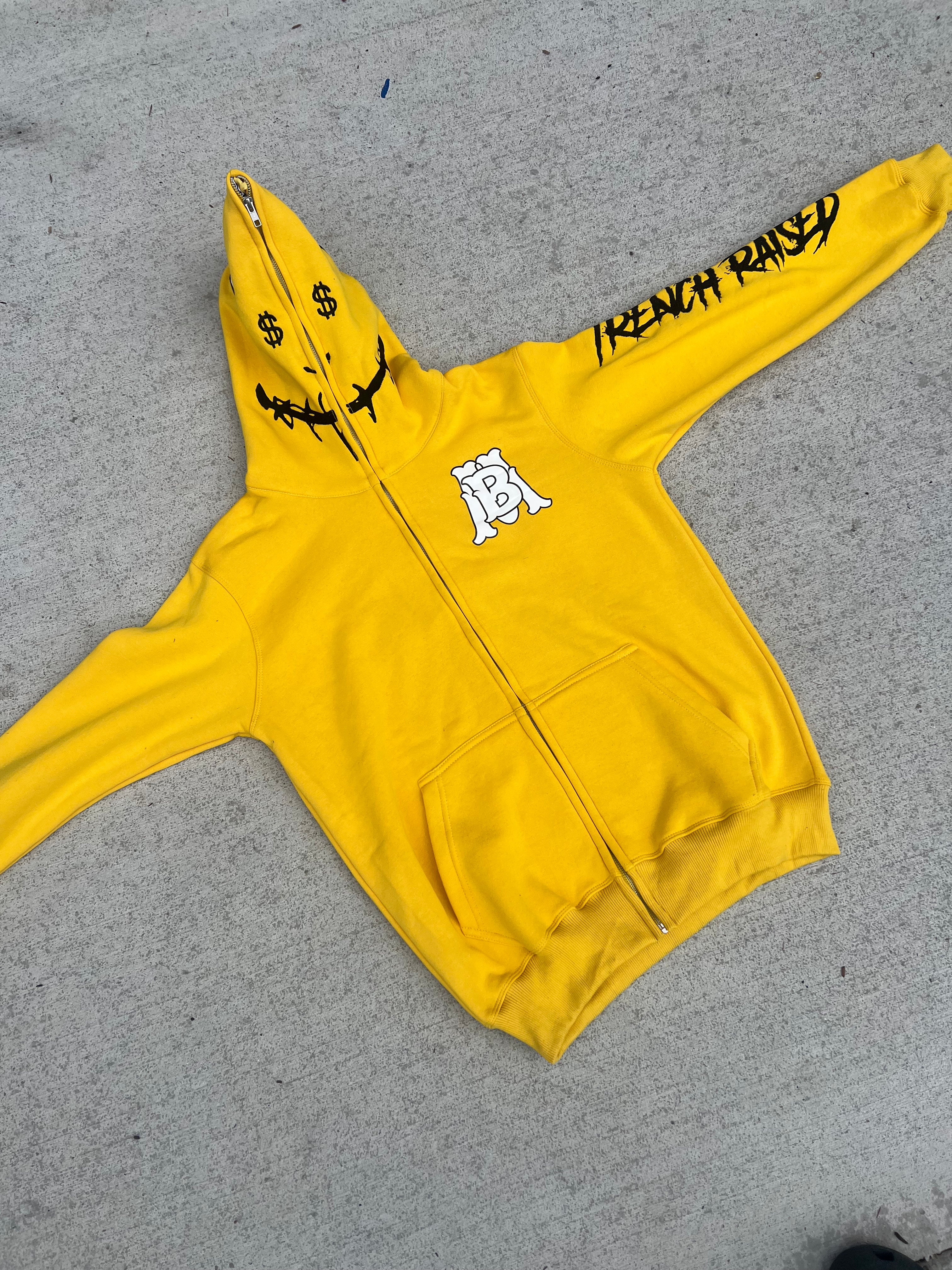 yellow mud baby zip up