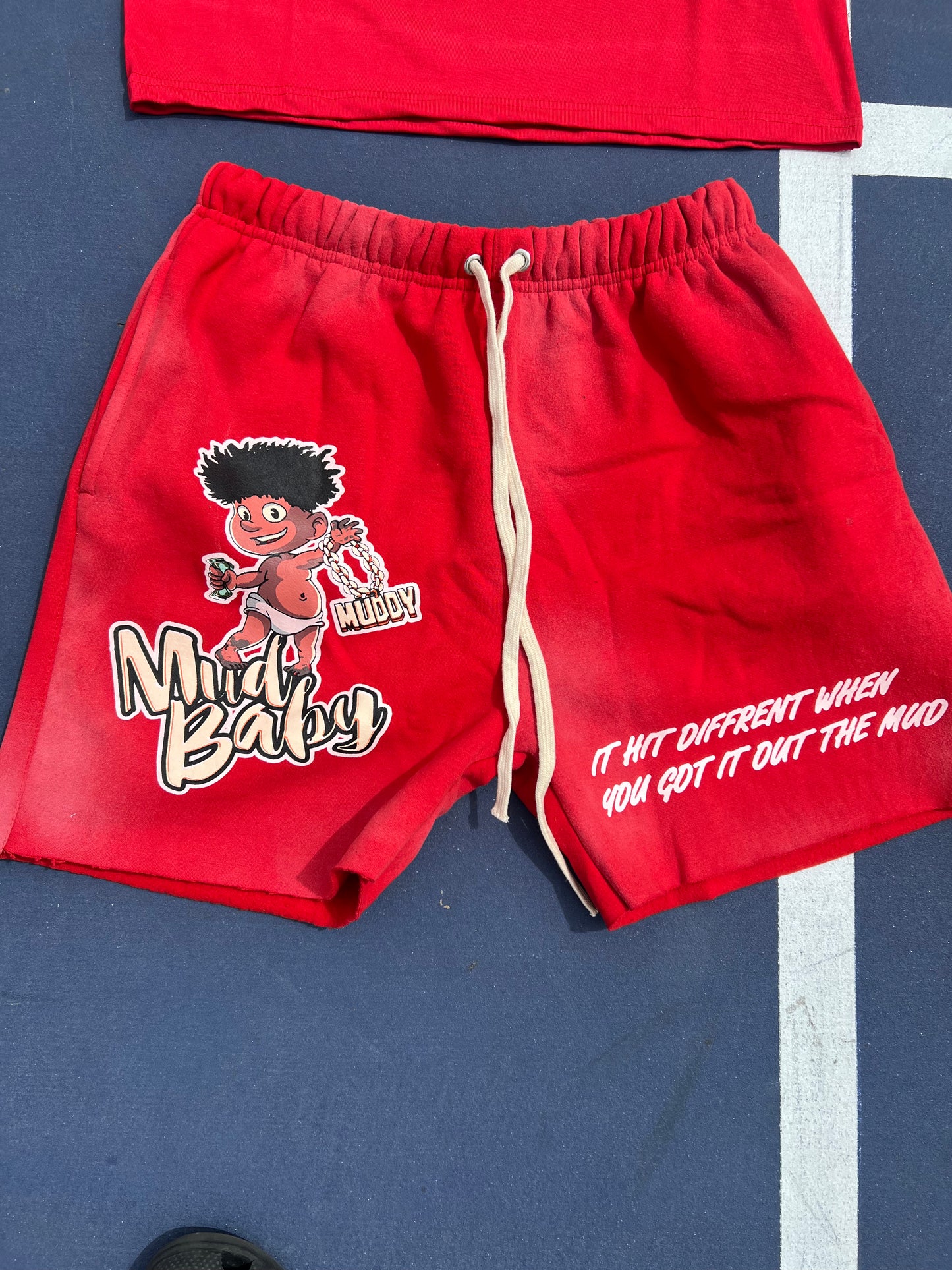 Mb red short set