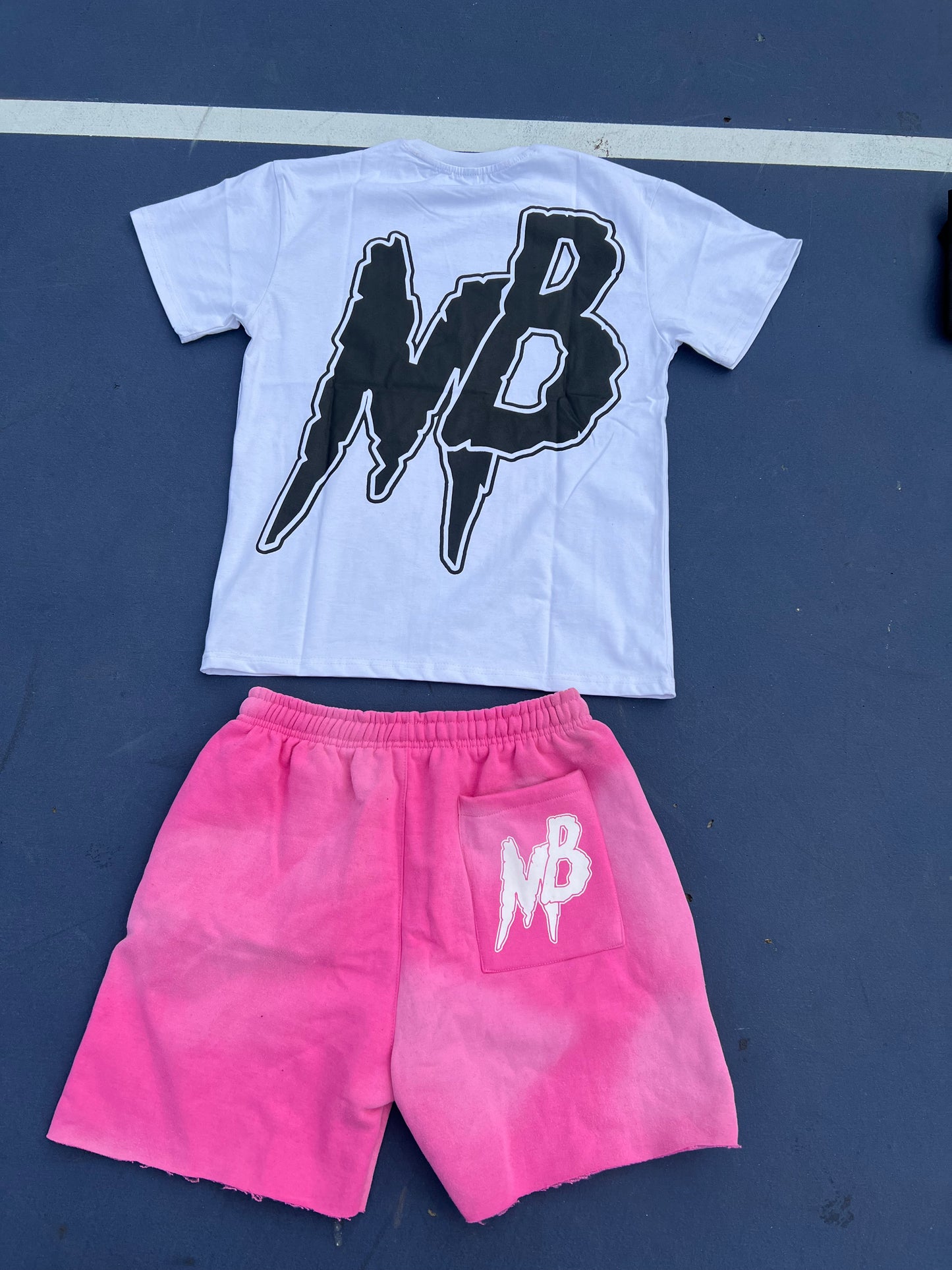 Mb pink short set