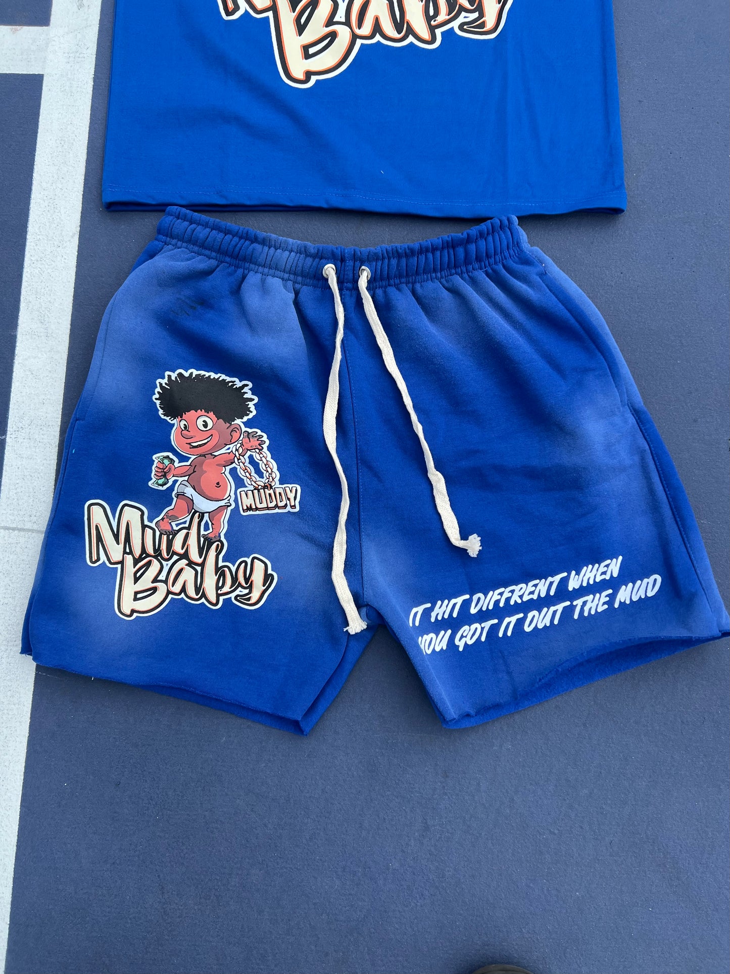 Mb blue short set