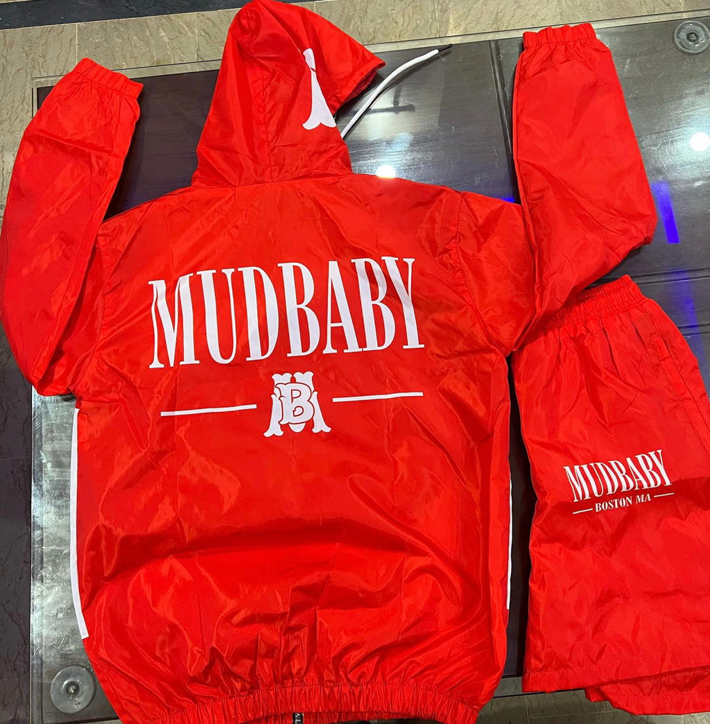 Mud baby windbreaker short sets