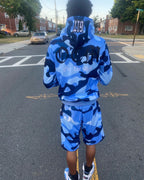 Blue Mud baby camo short sets